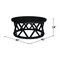 International Concepts Round Ceylon Coffee Table, 40 in W X 40 in L X 18 in H, Wood, Black OT46-46CR - alternate 3